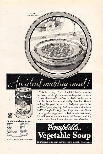 Campbell's Frozen Oyster Stew Soup,1961 McCall's, VTG Print Ad, Cute Kid in  Coat