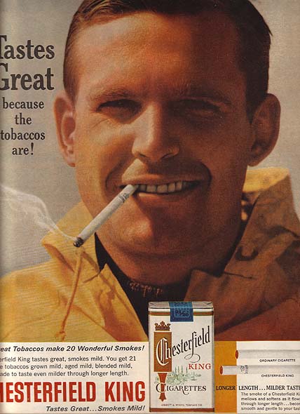 Chesterfield cigarette ads