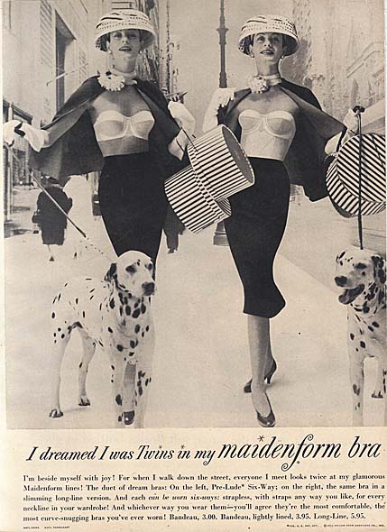 I dreamed I was Maidenform Bra Ad (Women's Day Magazine 1956) :  r/vintageads